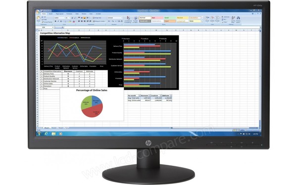 HEWLETT PACKARD HP V241p - Vue de face