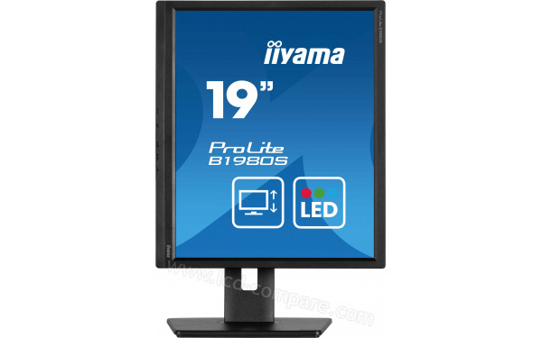 IIYAMA ProLite B1980S-B1 - Vue de face en mode portrait