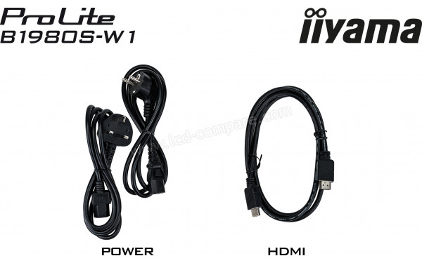 IIYAMA ProLite B1980S-W1 - Accessoires