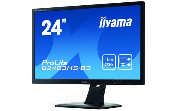 IIYAMA ProLite B2483HS-B3 - Vue 3/4 droite