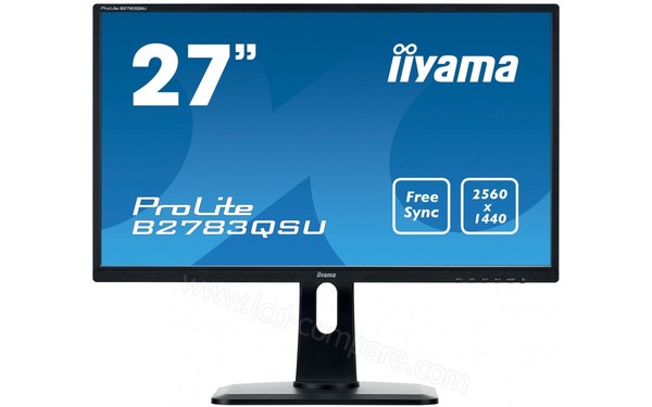 IIYAMA ProLite B2783QSU-B1 - Vue de face