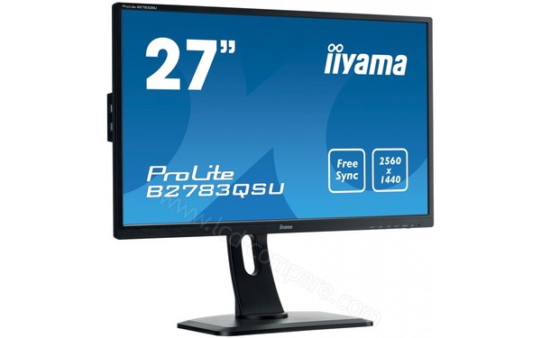 IIYAMA ProLite B2783QSU-B1 - Vue 3/4 gauche