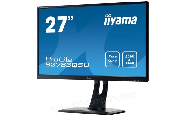 IIYAMA ProLite B2783QSU-B1 - Vue 3/4 droite