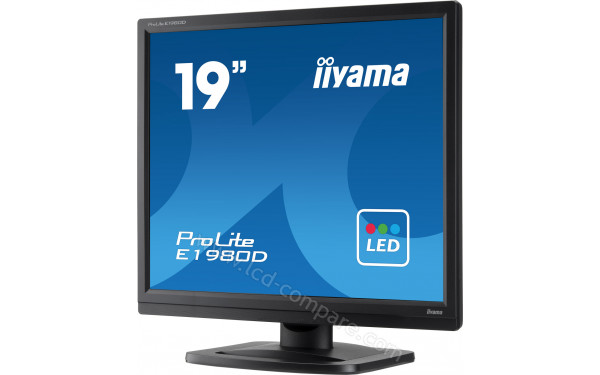 IIYAMA ProLite E1980D-B1 - Vue 3/4 droite