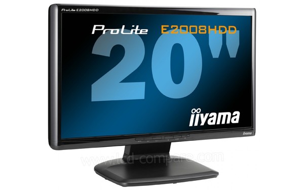 IIYAMA ProLite E2008HDD-B1 - Vue 3/4 Gauche