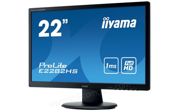 IIYAMA ProLite E2282HS-B1 - Vue 3/4 droite