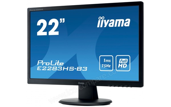IIYAMA ProLite E2283HS-B3 - Vue 3/4 droite