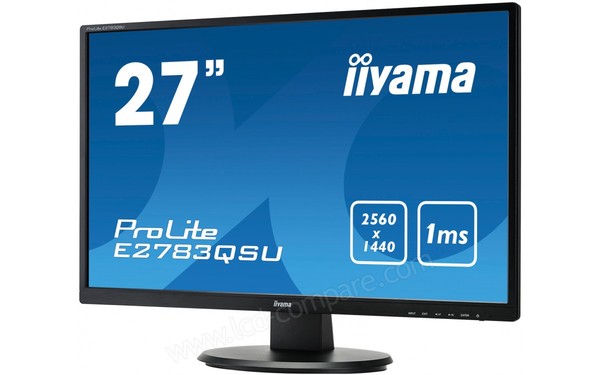 IIYAMA ProLite E2783QSU-B1 - Vue 3/4 droite