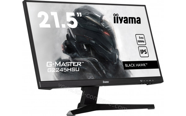 IIYAMA G-Master G2245HSU-B1 - Vue 3/4 gauche