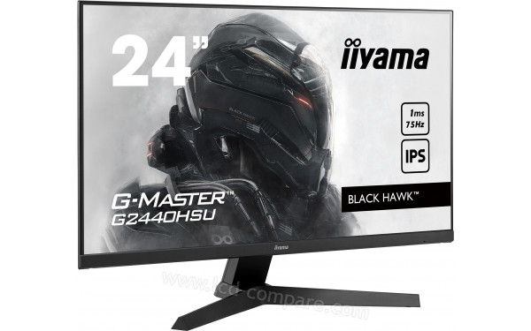 IIYAMA G-Master G2440HSU-B1 - Vue 3/4 gauche