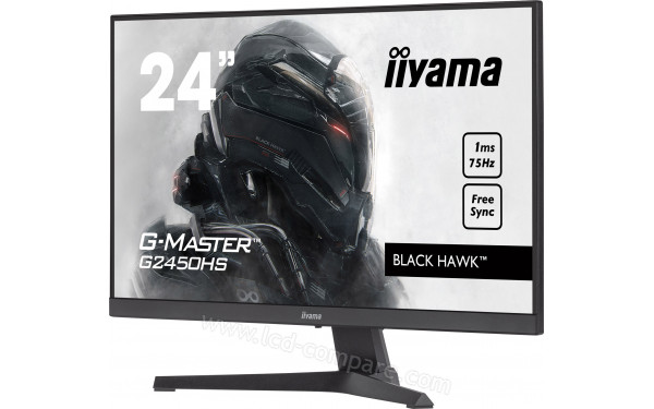 IIYAMA G-Master G2450HS-B1 - Vue 3/4 droite