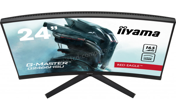 IIYAMA G-Master G2466HSU-B1 - Vue plong&eacute;e de face