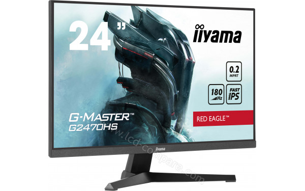 IIYAMA G-Master G2470HS-B1 - Vue 3/4 gauche