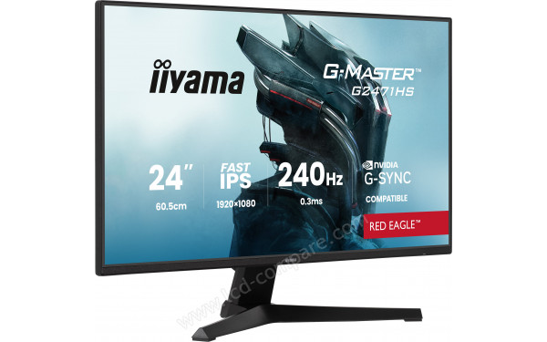 IIYAMA G-Master G2471HS-B1 - Vue 3/4 gauche