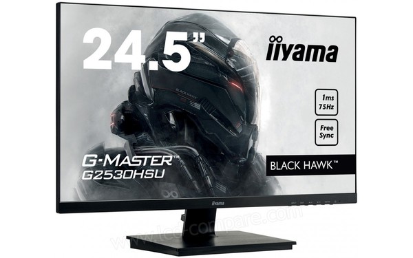 IIYAMA G-Master G2530HSU-B1 - Vue 3/4 gauche