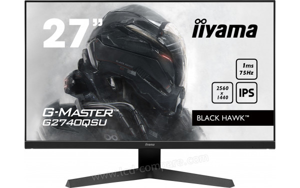 IIYAMA G-Master G2740QSU-B1 - Vue de face