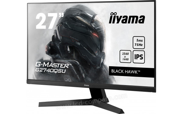IIYAMA G-Master G2740QSU-B1 - Vue 3/4 droite