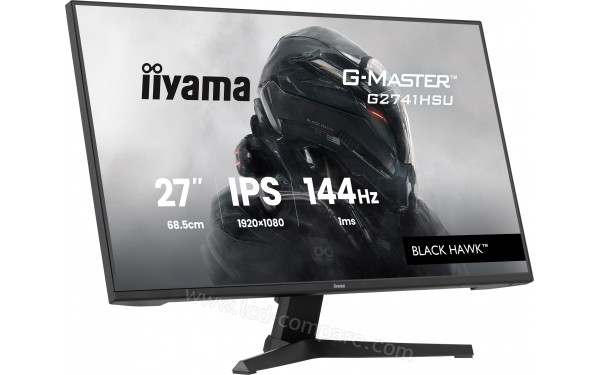 IIYAMA G-Master G2741HSU-B1 - Vue 3/4 gauche
