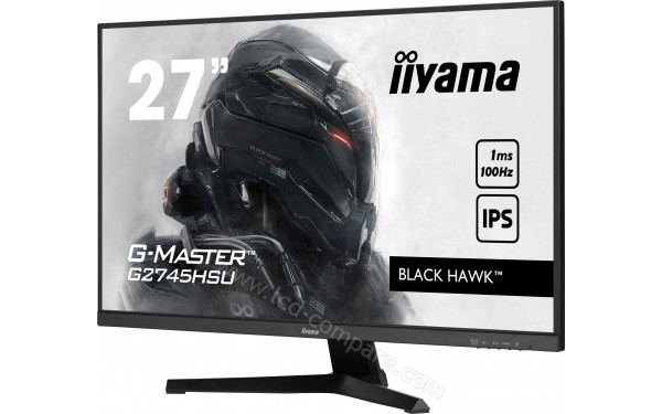 IIYAMA G-Master G2745HSU-B1 - Vue 3/4 droite