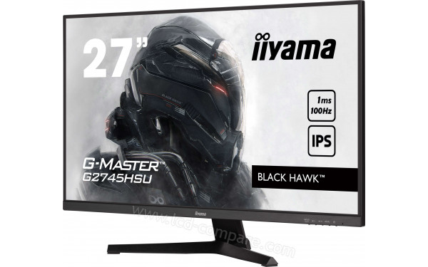 IIYAMA G-Master G2745HSU-B2 - Vue 3/4 droite