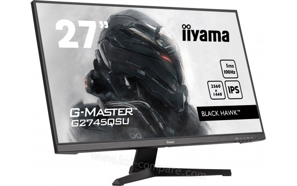 IIYAMA G-Master G2745QSU-B1 - Vue 3/4 gauche