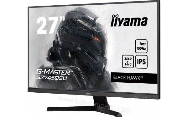 IIYAMA G-Master G2745QSU-B2 - Vue 3/4 droite