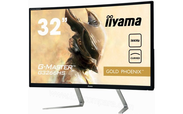 IIYAMA G-Master G3266HS-B1 - Vue 3/4 droite