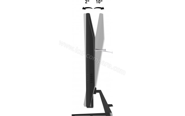 IIYAMA G-Master G4380UHSU-B1 - Vue de profil bascul&eacute; vers l'arri&egrave;re