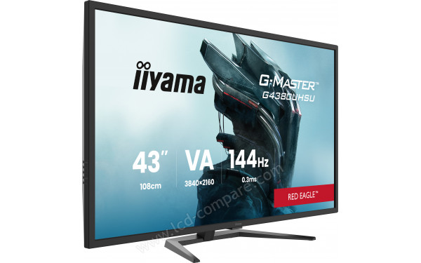 IIYAMA G-Master G4380UHSU-B2 - Vue 3/4 gauche