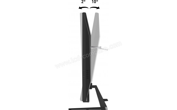 IIYAMA G-Master G4380UHSU-B2 - Vue de profil bascul&eacute; vers l'arri&egrave;re