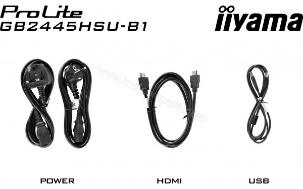 IIYAMA G-Master GB2445HSU-B1 - Accessoires