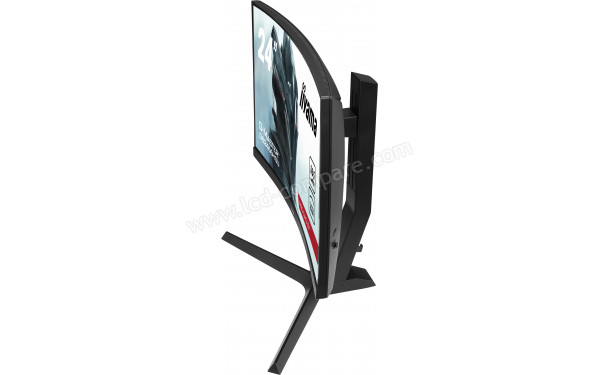 IIYAMA G-Master GB2466HSU-B1 - Vue plong&eacute;e 3/4 droite