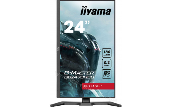 IIYAMA G-Master GB2470HSU-B6 - Vue de face en mode portrait
