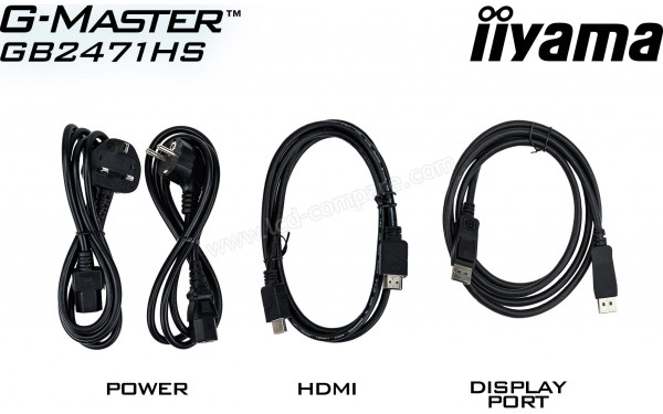 IIYAMA G-Master GB2471HS-B1 - Accessoires