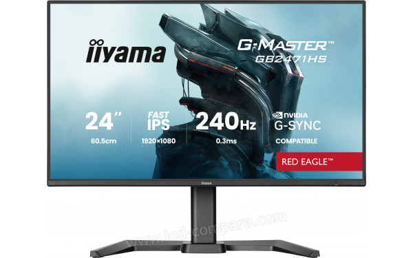 IIYAMA G-Master GB2471HS-B1 - Vue de face