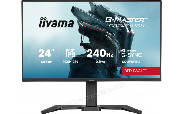 IIYAMA G-Master GB2471HSU-B1 - Vue de face