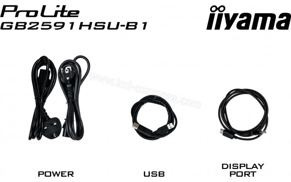 IIYAMA G-Master GB2591HSU-B1 - Accessoires