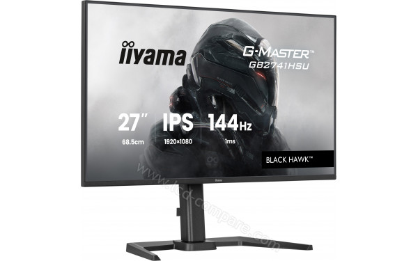 IIYAMA G-Master GB2741HSU-B1 - Vue 3/4 gauche