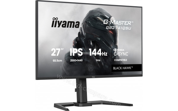 IIYAMA G-Master GB2741QSU-B1 - Vue 3/4 gauche