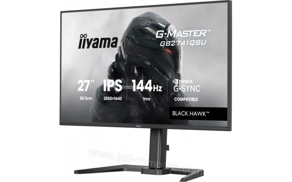 IIYAMA G-Master GB2741QSU-B1 - Vue 3/4 droite
