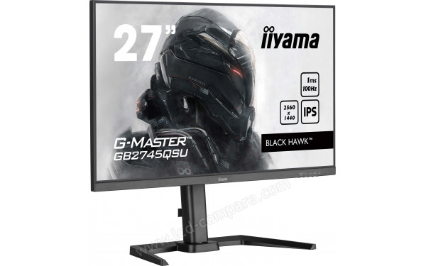 IIYAMA G-Master GB2745QSU-B2 - Vue 3/4 gauche