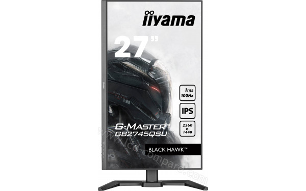 IIYAMA G-Master GB2745QSU-B2 - Vue de face en mode portrait