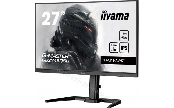 IIYAMA G-Master GB2745QSU-B2 - Vue 3/4 droite