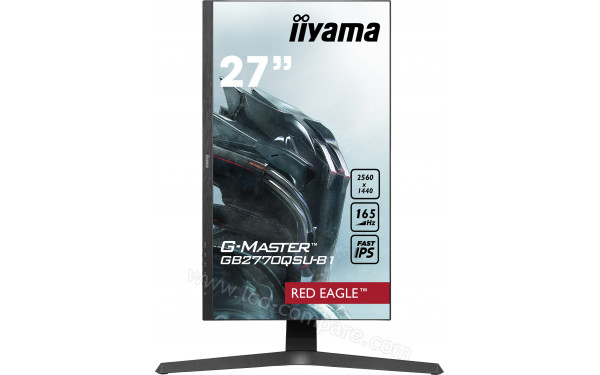 IIYAMA G-Master GB2770QSU-B1 - Vue de face en mode portrait
