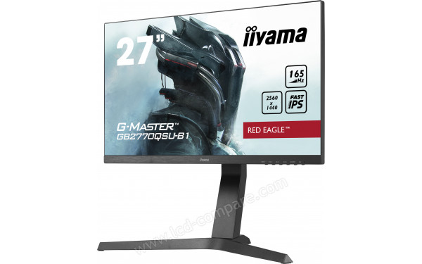 IIYAMA G-Master GB2770QSU-B1 - Vue 3/4 droite