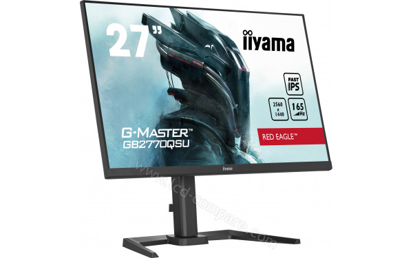 IIYAMA G-Master GB2770QSU-B5 - Vue 3/4 gauche