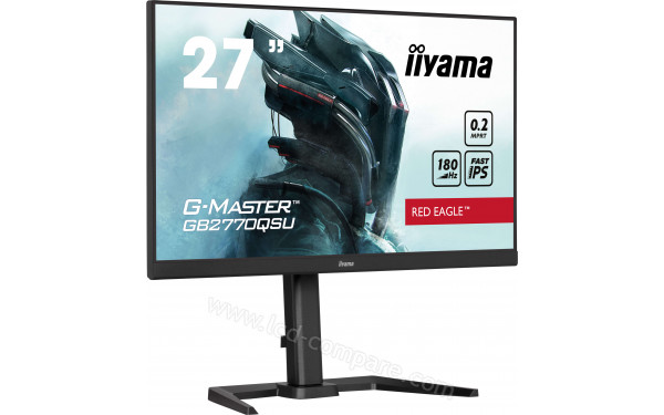 IIYAMA G-Master GB2770QSU-B6 - Vue 3/4 gauche