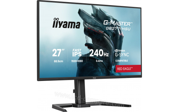 IIYAMA G-Master GB2771HSU-B1 - Vue 3/4 gauche