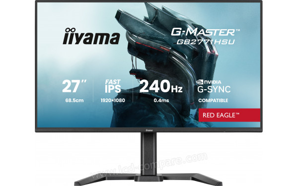 IIYAMA G-Master GB2771HSU-B1 - Vue de face