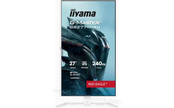 IIYAMA G-Master GB2771HSU-W1 - Vue de face en mode portrait